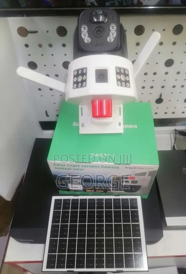 Low Cost Dual Lens 4g Smart Solar Camera With Siren
