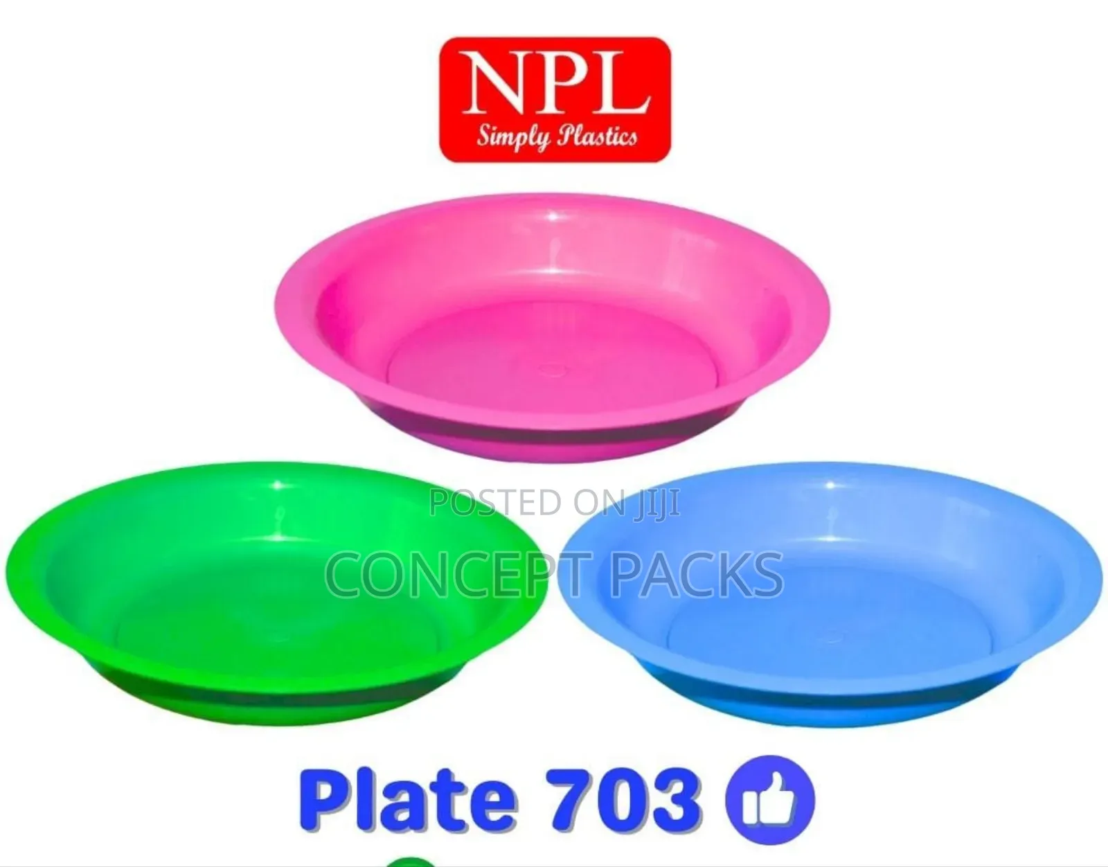 120pcs NPL Plastic Plates.