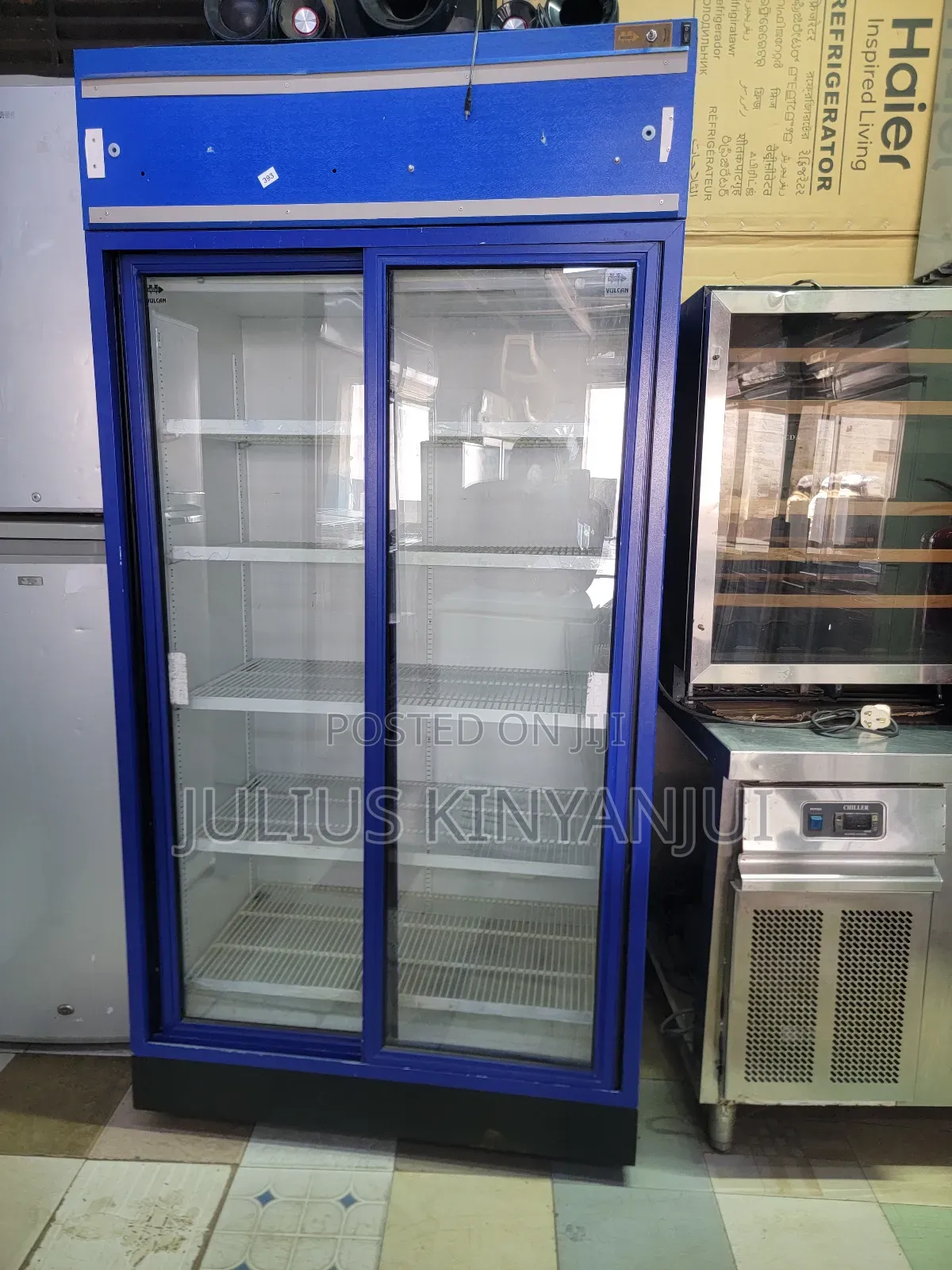 Vulcan Sliding Doors Upright Chiller