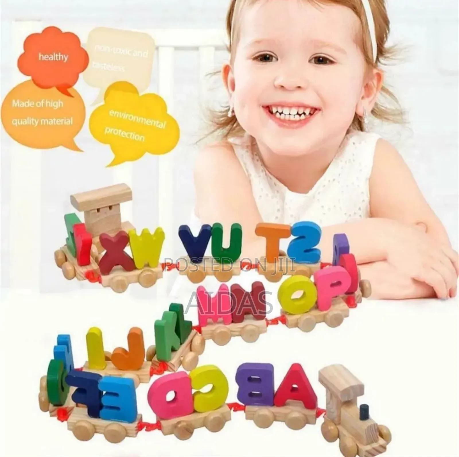 Wooden Letter Train