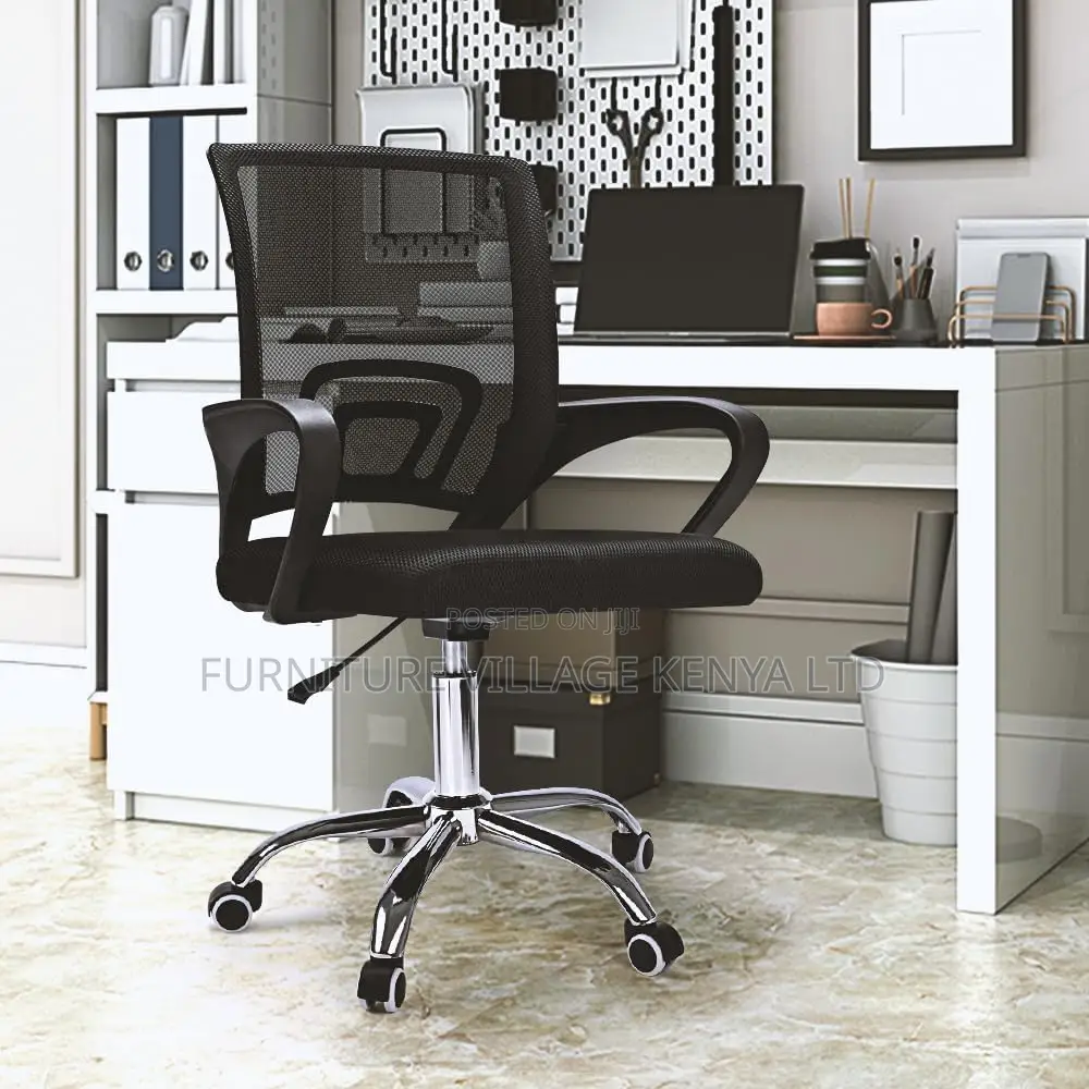 Adjustable Height Breathable Mid Back Swivel Chair