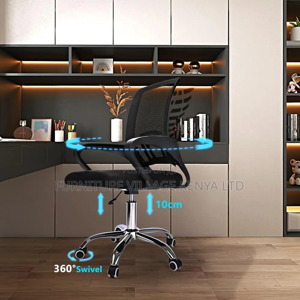 Adjustable Height Breathable Mid Back Swivel Chair