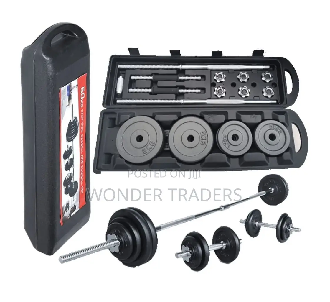 *50kg/York Barbell and Dumbbell Set* 
 .