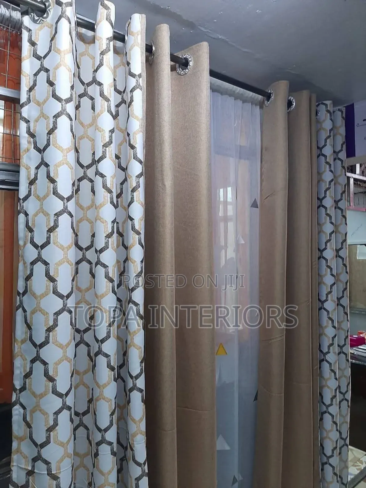 Elegant Blended Double Sided Window Curtains Customized