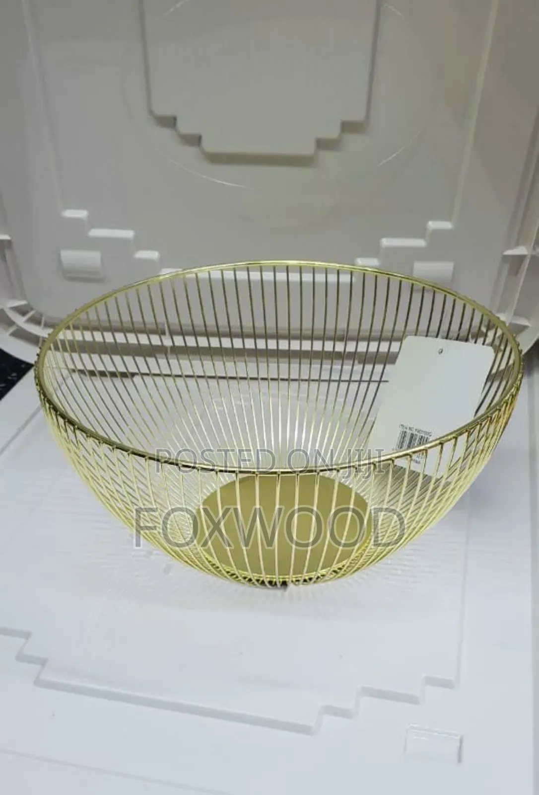 Metallic Golden Fruit Basket7