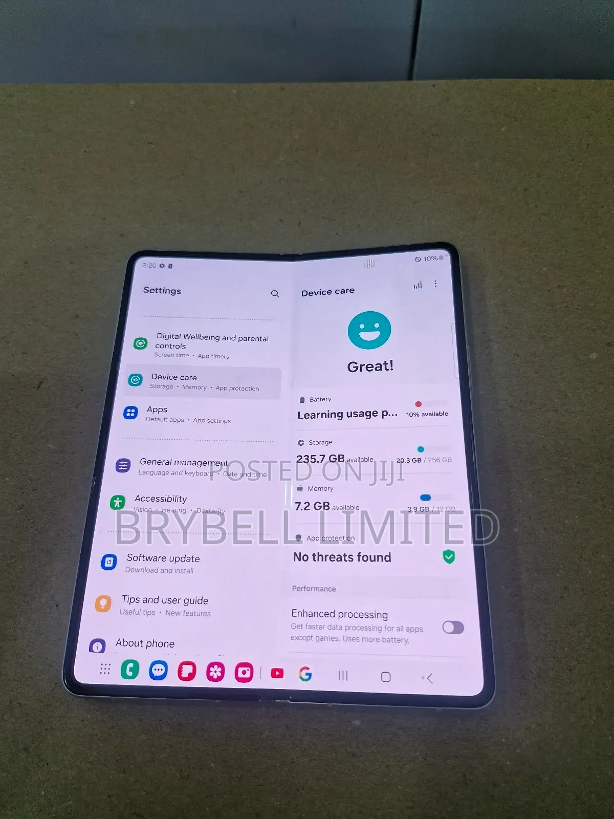 Samsung Galaxy Z Fold3 5G 256 GB Gold