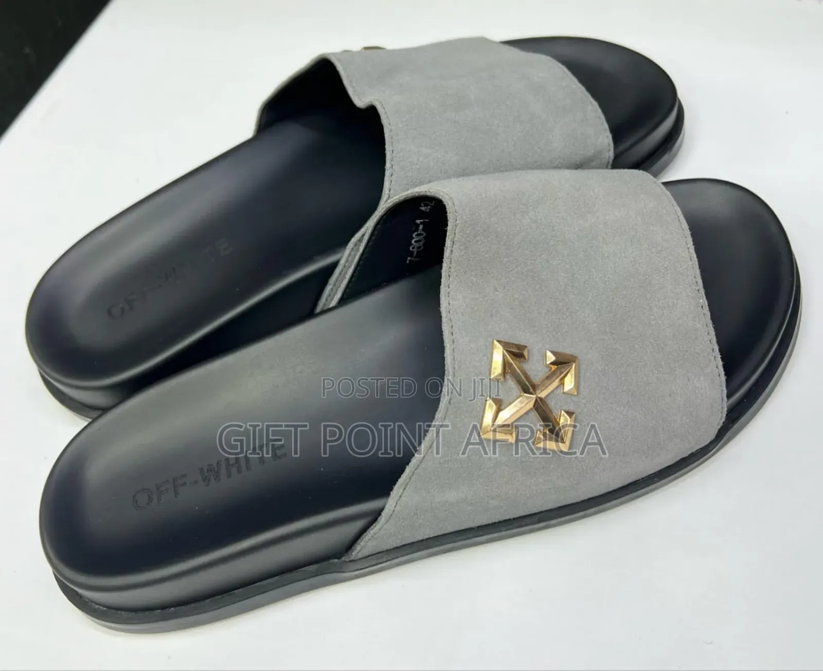 Leather Suede Slides for Men
