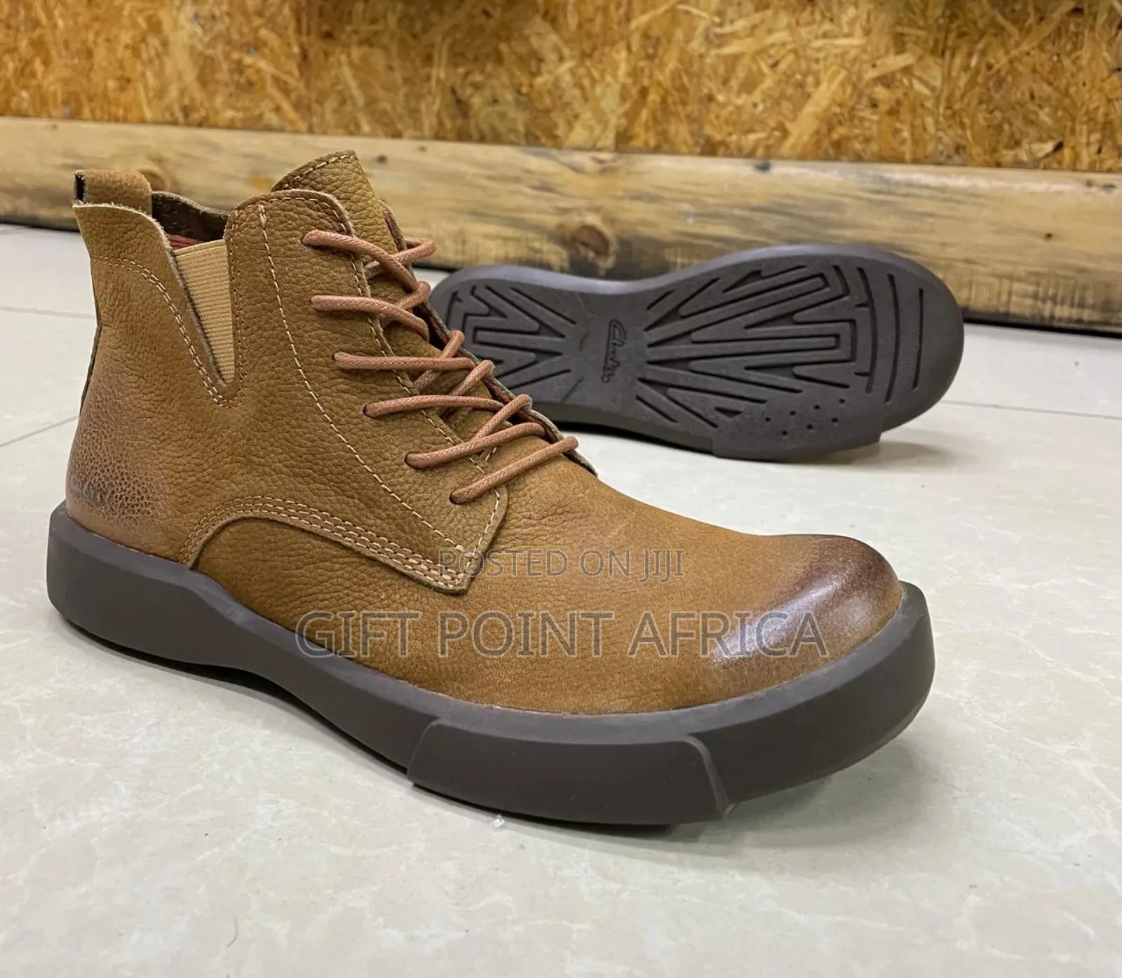 Leather Clarks