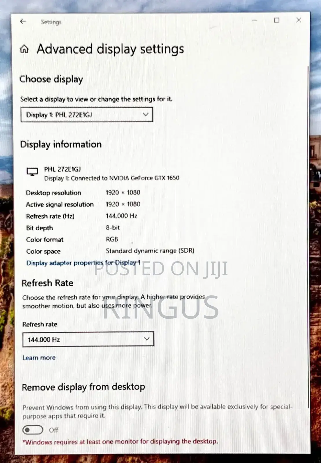 27" Monitor