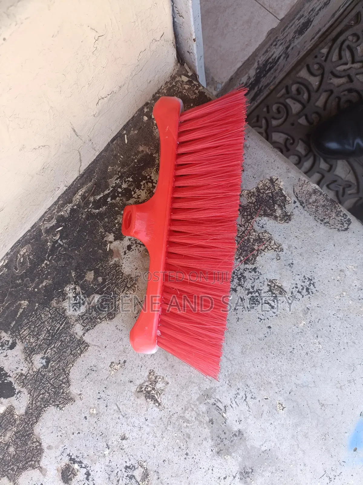 Hard Broom With Wooden Handle