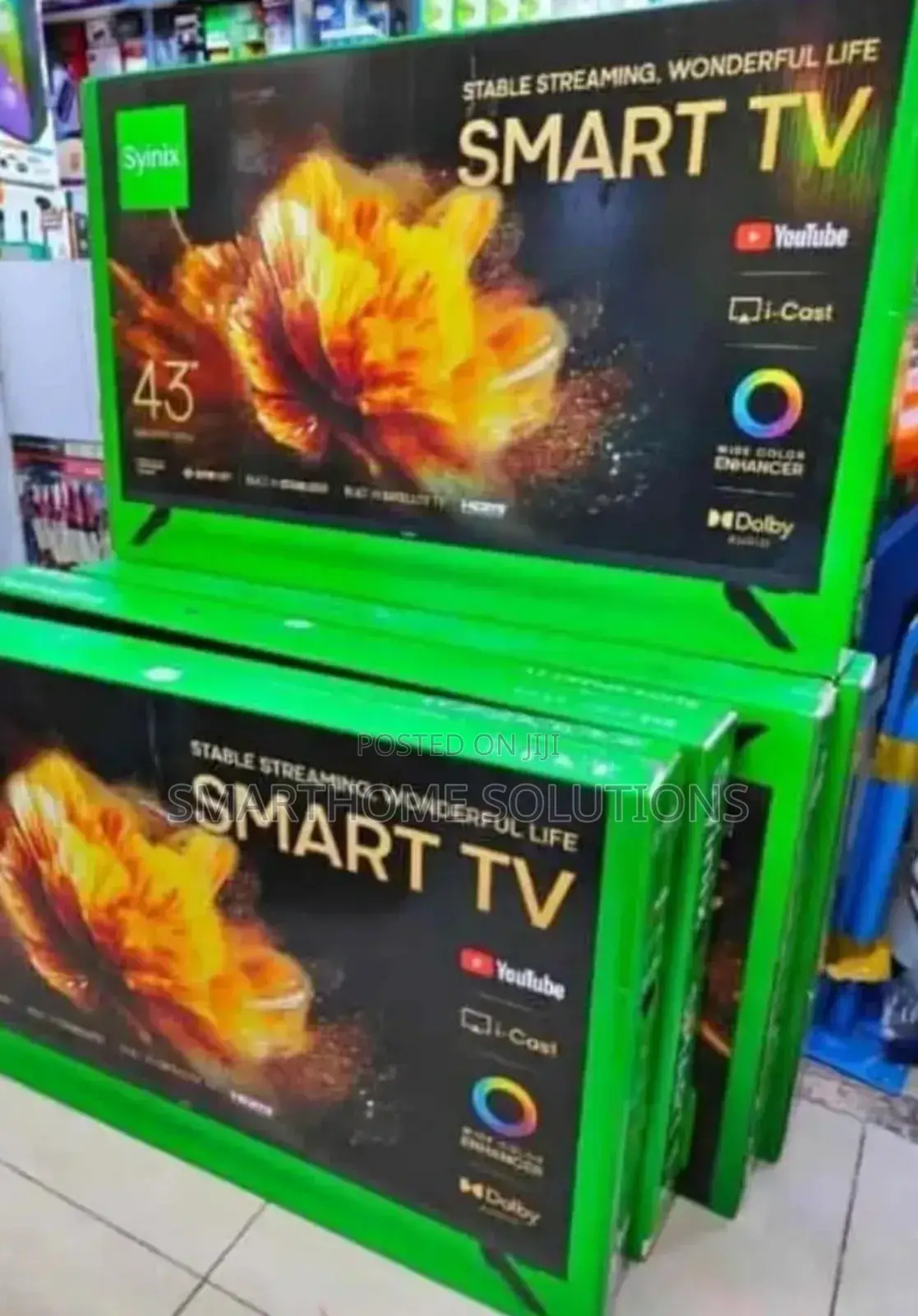 Synix 43 Inches Smart Android Frameless Tv New Series