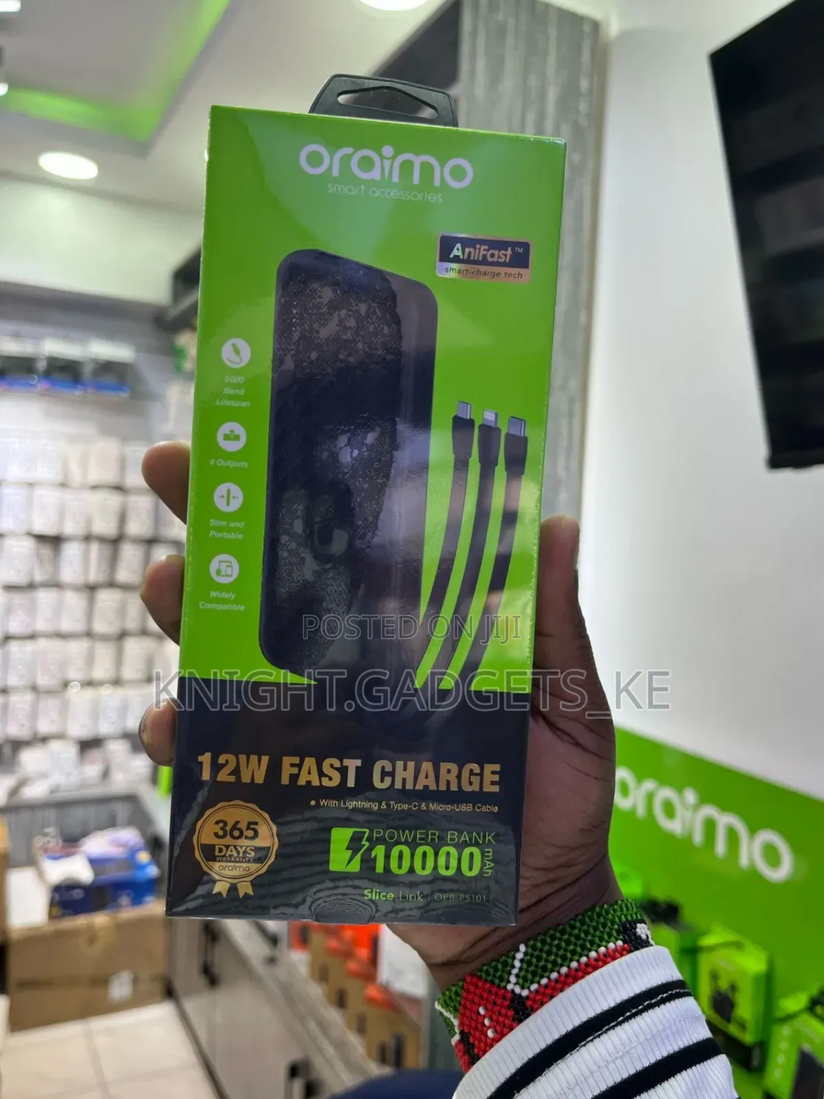 Oraimo Slice Link<> 10mah Powerbank ! 