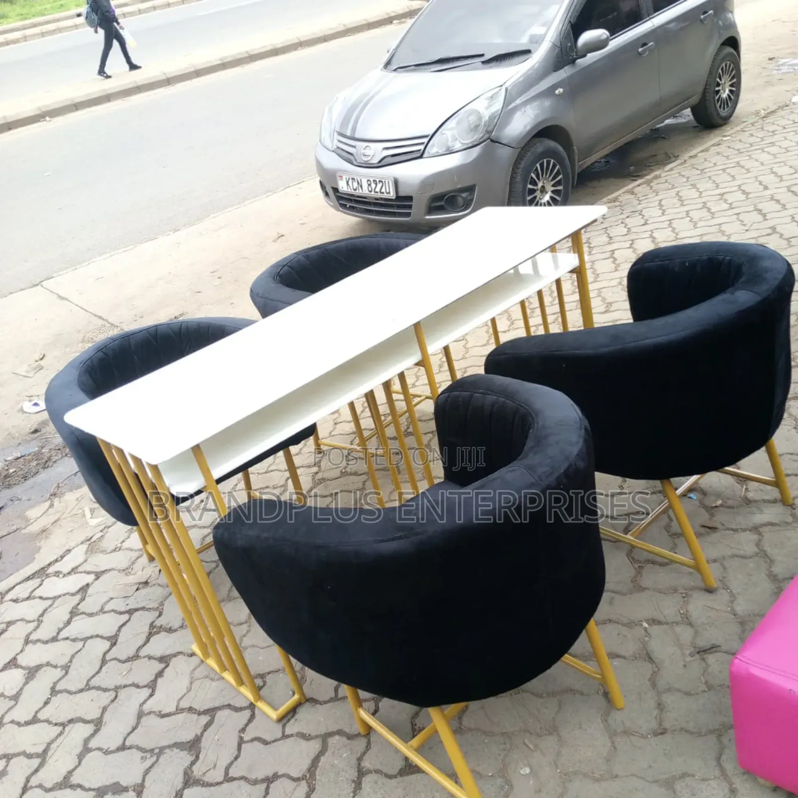 2 Station Manicure Table Set With Seats