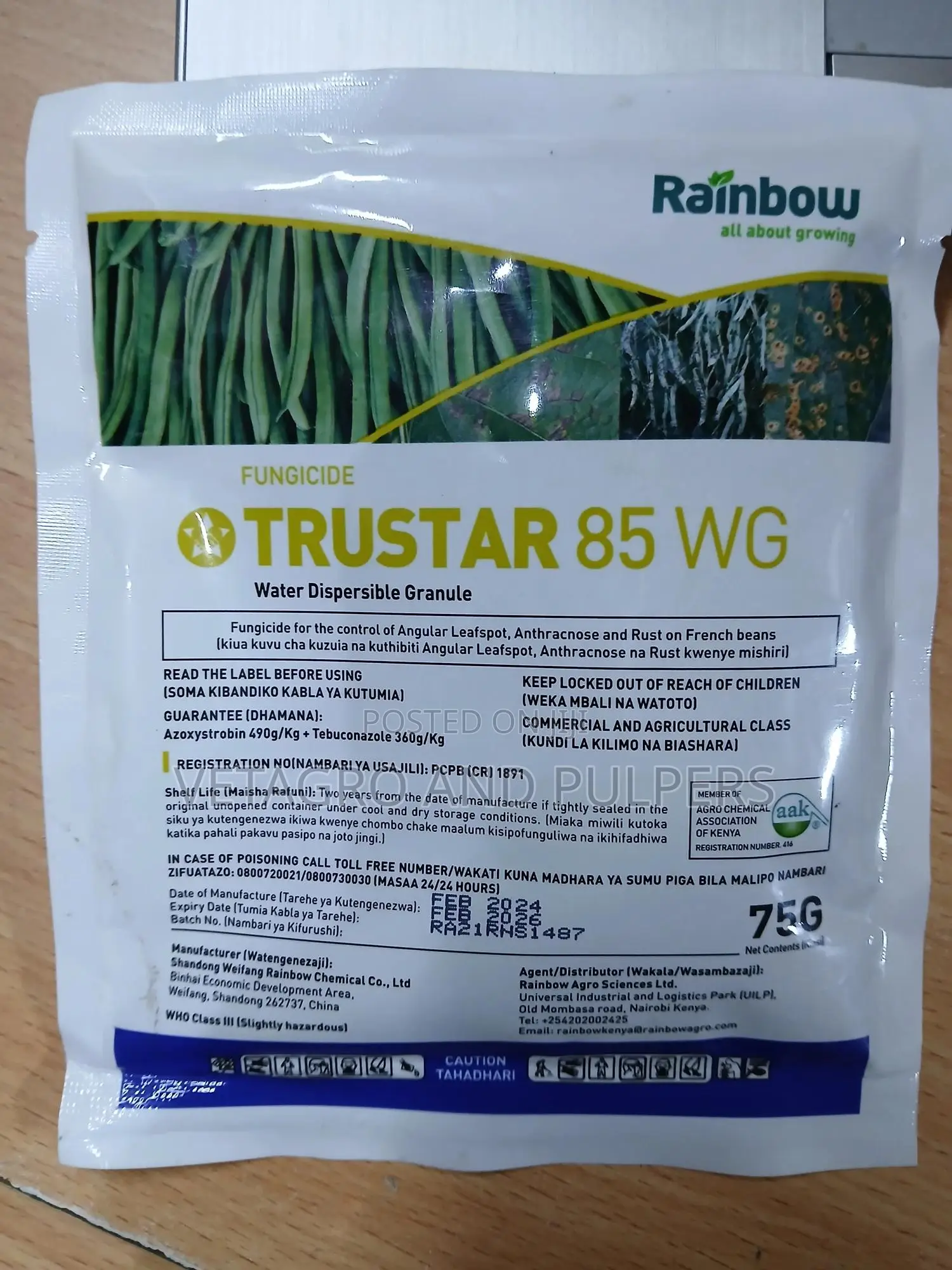 Trustar 85 Wg (Water Dispersible Granule)