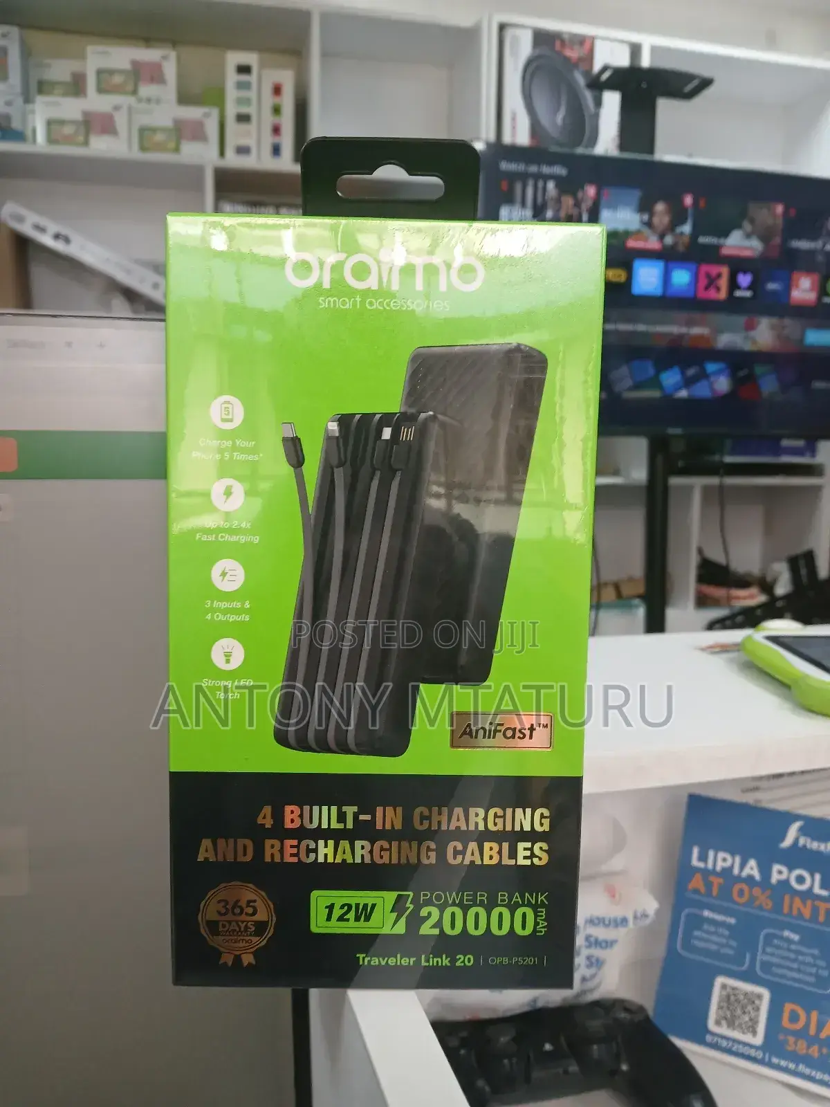 Oraimo Traveler Link 20 20000mah 12w Power Bank – Opb-P5201