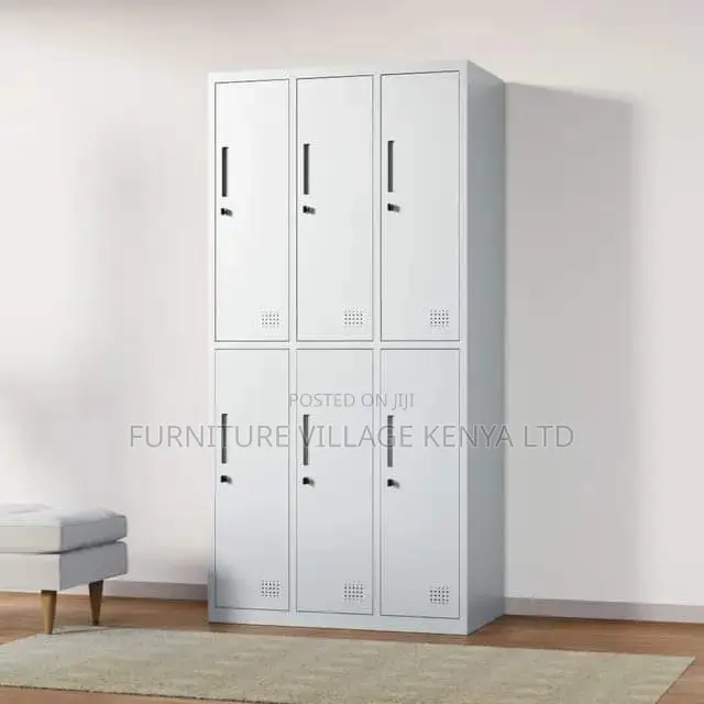 Office Cabinet : 6- Locker School Storage Office Cabinet