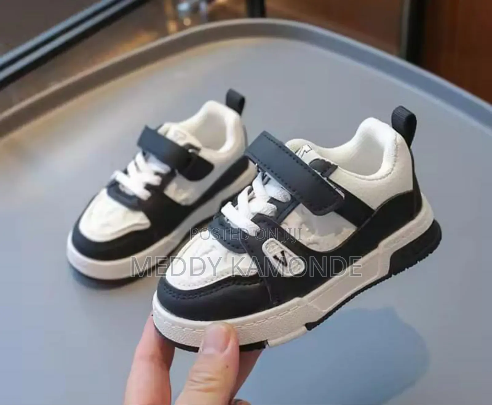 White/Pink Kids Sneakers