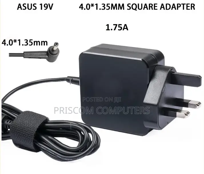 Asus Laptop Charger Complete With Power Cable - 19v, 1.75a