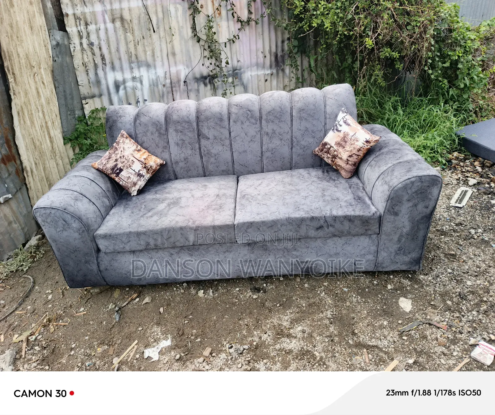 Three Seater Strips Sofa