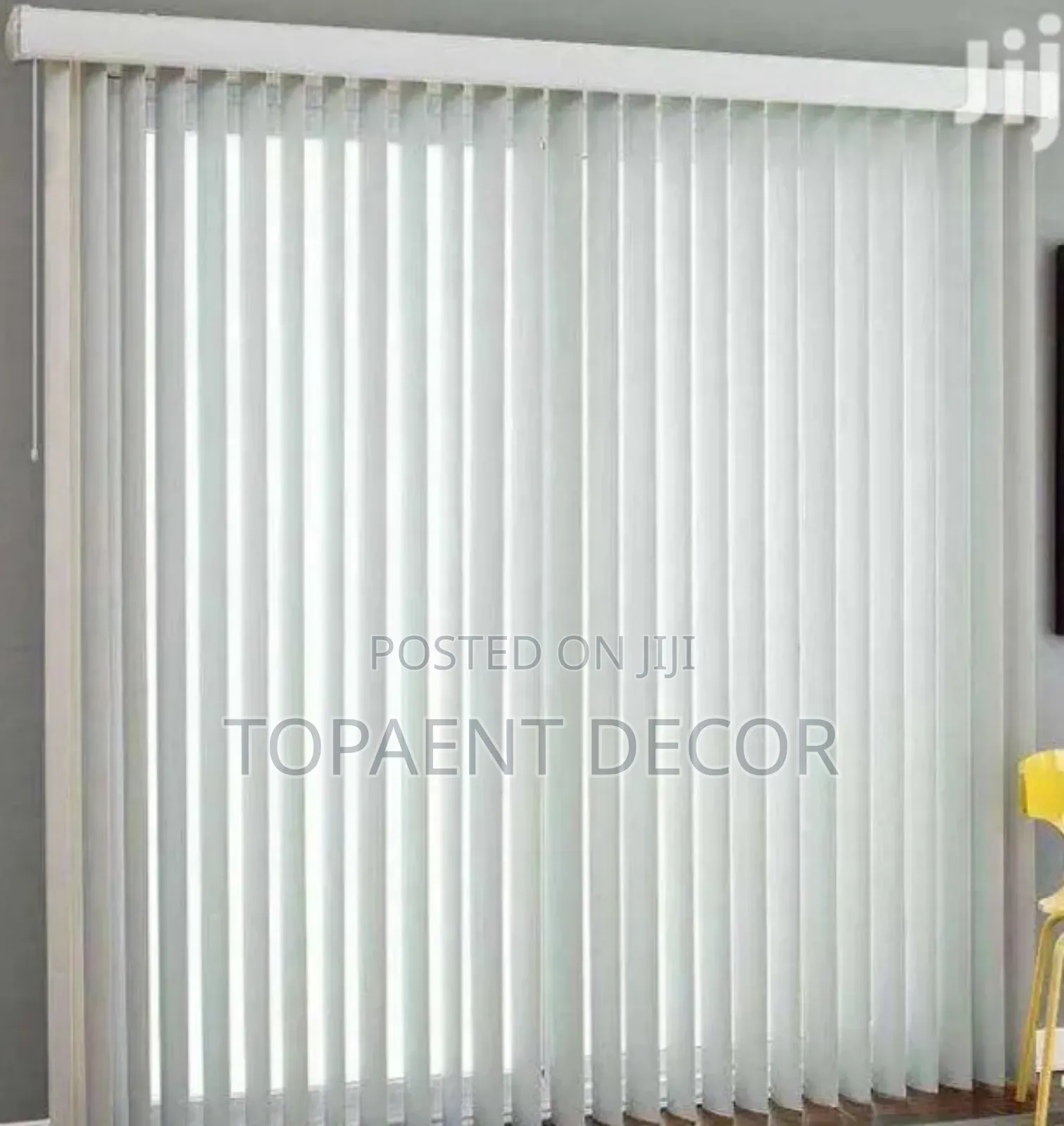 Milk White Plain Vertical Office Window Curtain Blinds