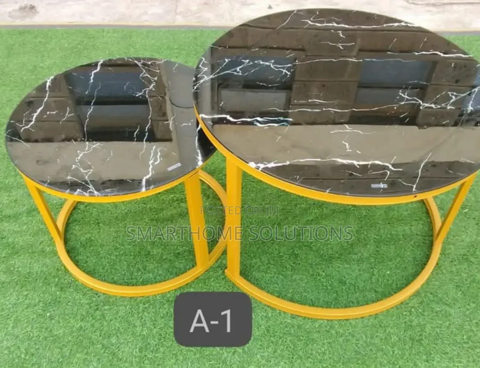 Marble Nesting Coffee Table (Glass Effect) A-o1m