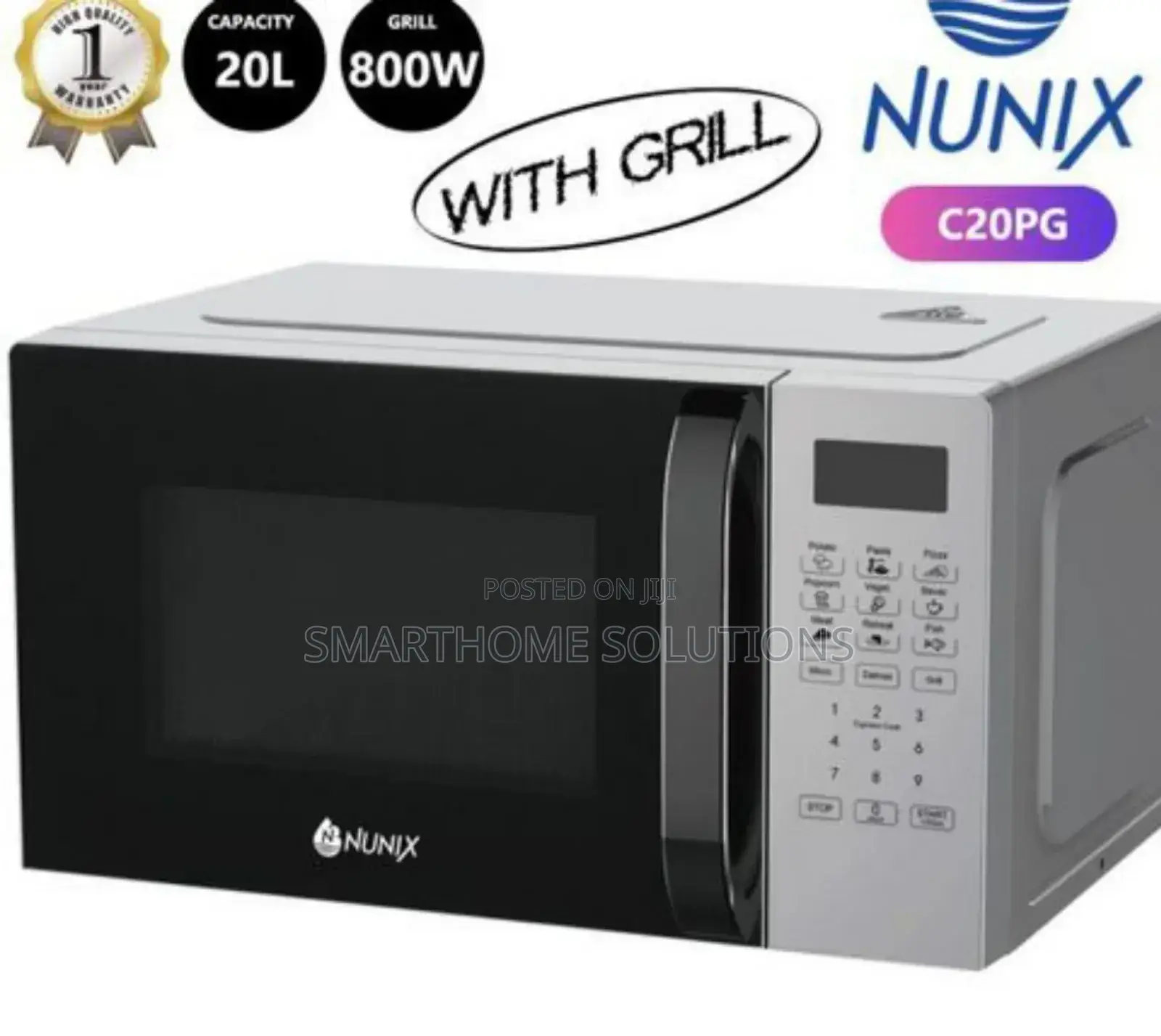 Nunix 20 Litres Manual Setting Microwave +Grill Nu/20l