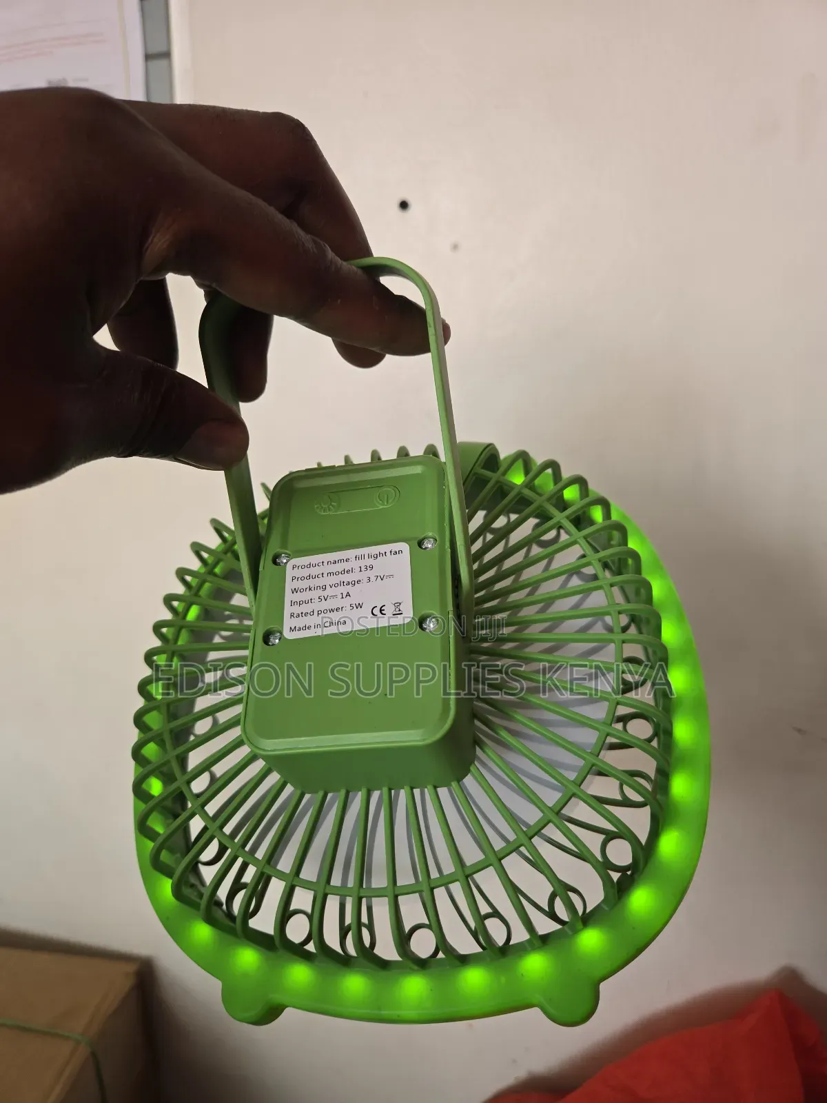 Desk Fans With Night Light Fill Light Fan Cooling Air Lamp