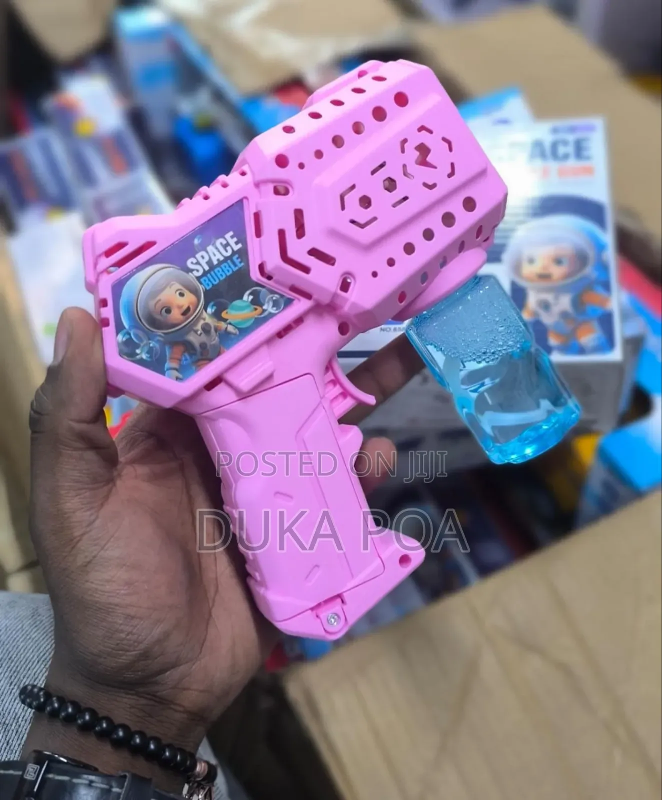 Kids Toy, Pink Kids Bubble Gun