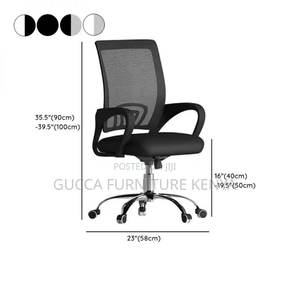 Office Chairs: Clerical Mid Office Chairs With Cushion