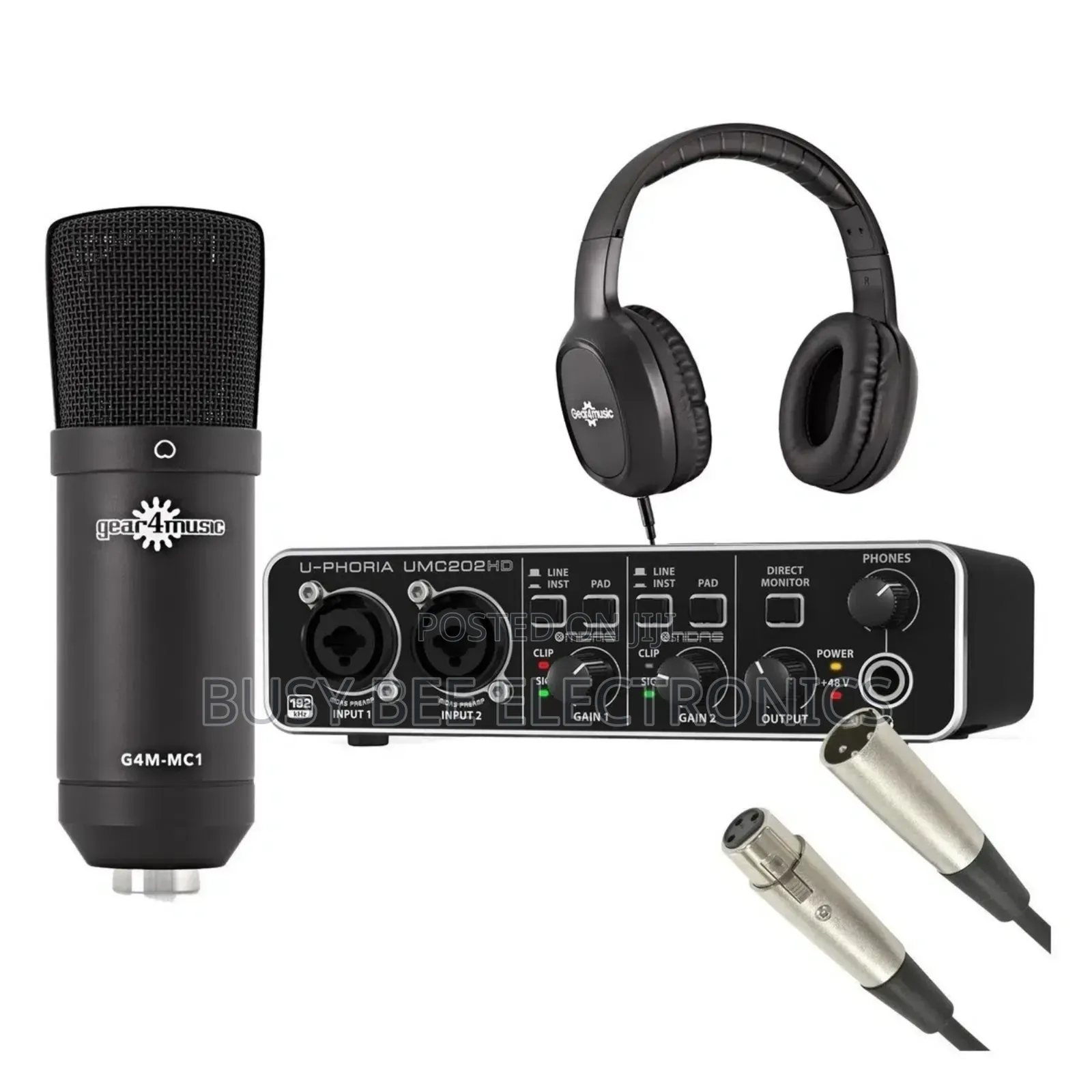 Behringer U-Phoria Umc202hd Usb Studio Pack