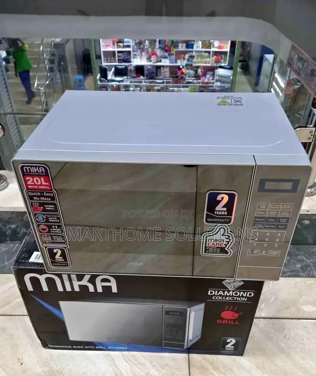 Mika Lee Mika Microwave Oven Grill 20ltr With 1000w Silver