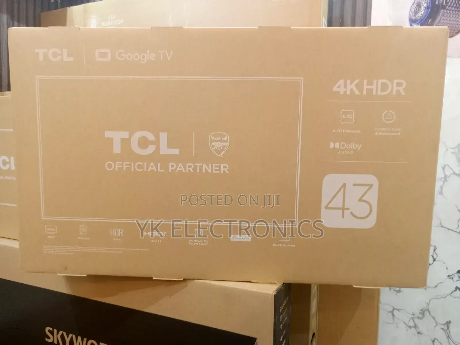TCL 43′′ V6c (New 2025) HDR Google TV – 43v6c