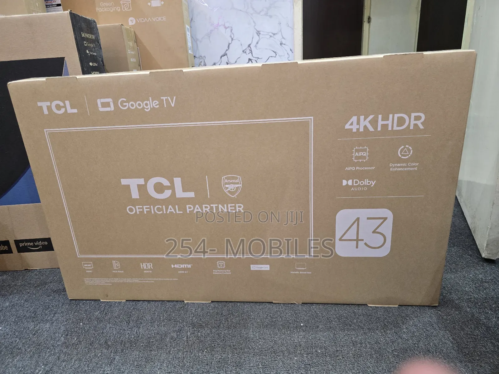TCL 43′′ 43v6c Direct Led HDR Smart TV 2025 Model