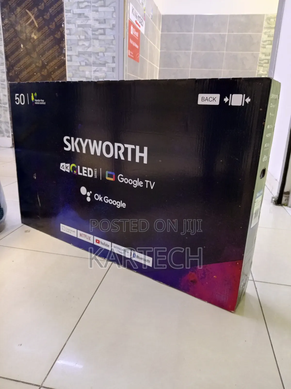 Skyworth 50" Qled Frameless Google Tv