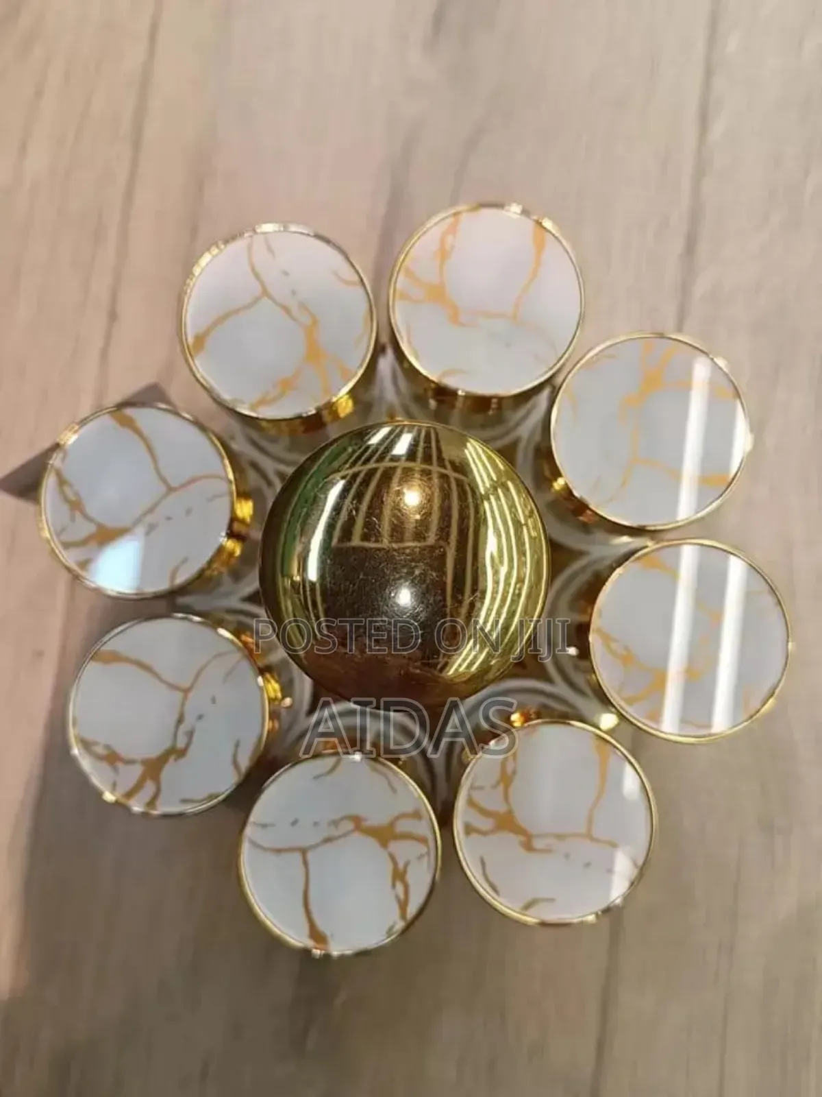 Marble Rotating Stainless Steel Glass Condiment Spice Jar