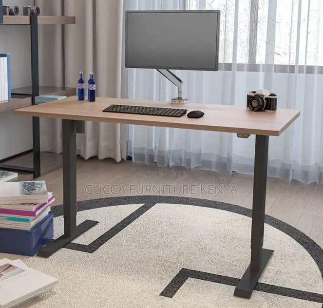 Office Tables: Office Electric Height Adjustable Desk 120cm