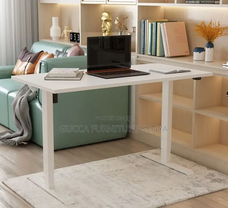 Office Tables: Office Electric Height Adjustable Desk 120cm