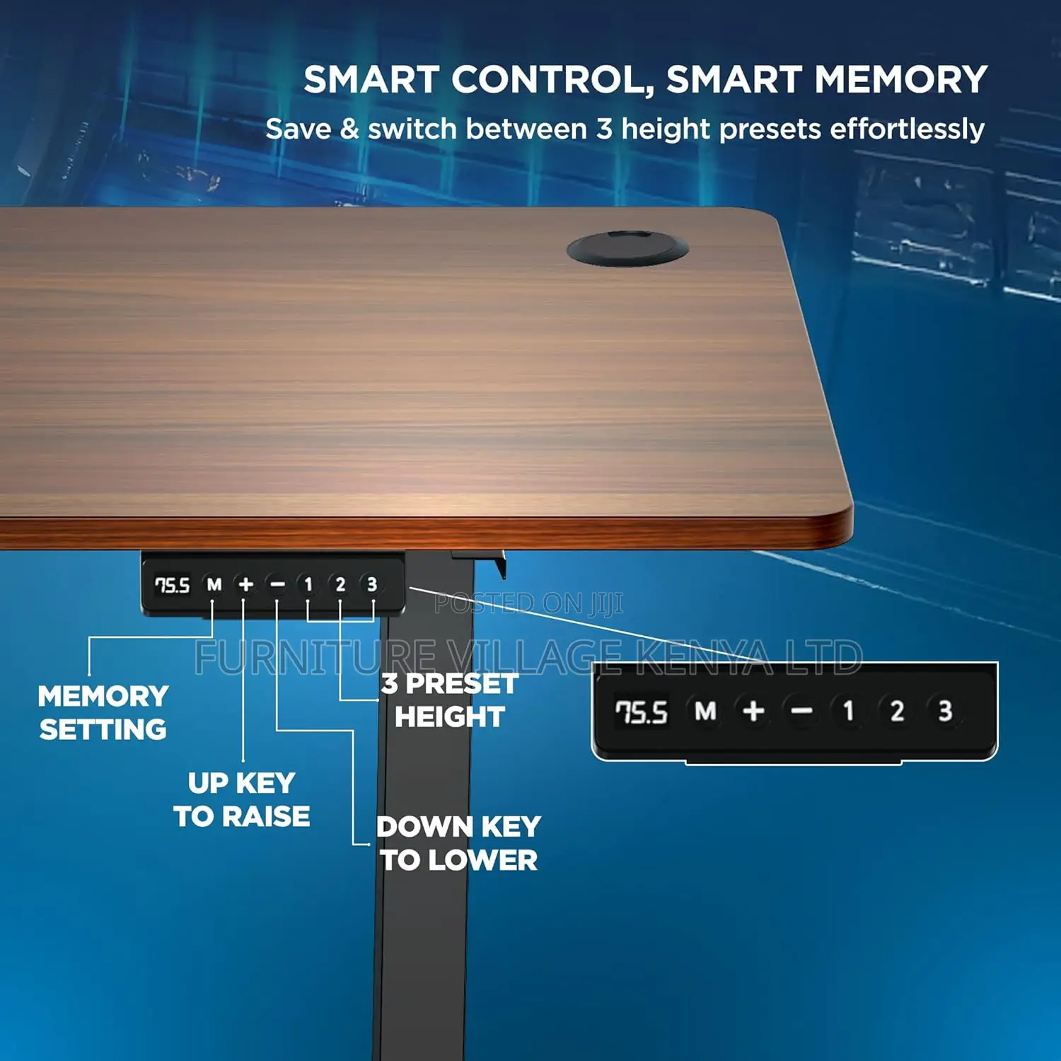 Electric Height Adjustable Desk for Laptop
