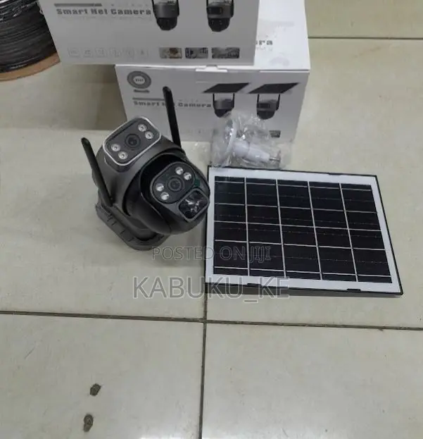 V380 Dual Lens 4g Sim Camera Solar Panel Outdoor Low Powered
