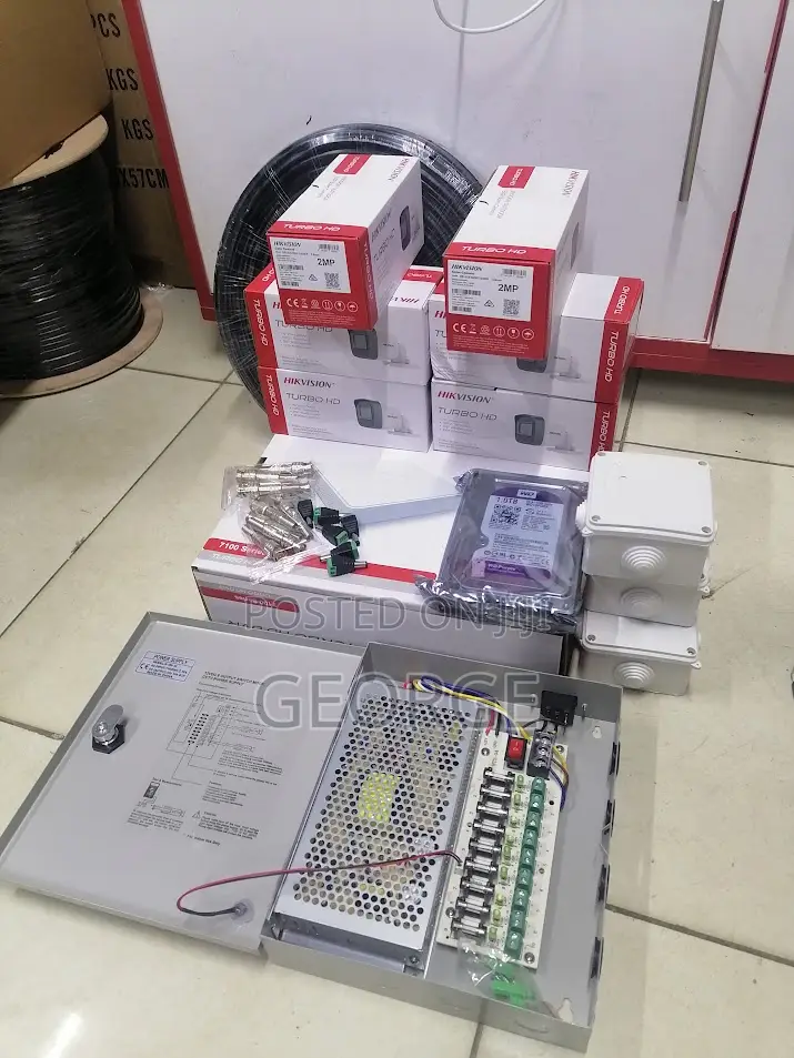 6 Channel Cameras Complete Kit Hikvision With 6 Cameras