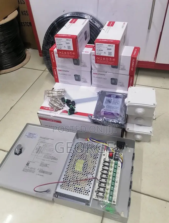6 Channel Security Hikvision CCTV Cameras Complete Set/Kit
