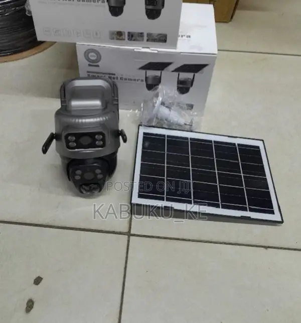 V380 4g Solar Dual Lens Simcard Dome Camera