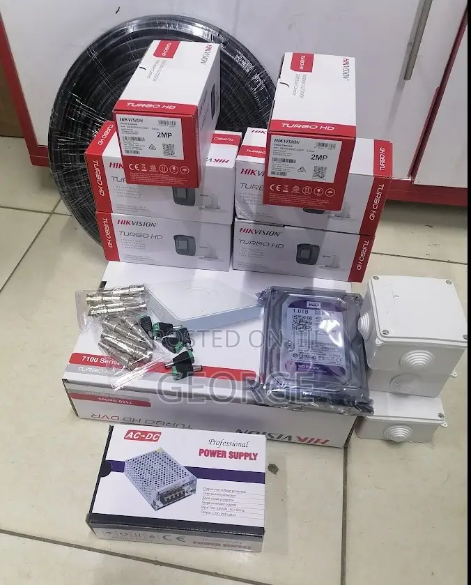 / Hikvision 6 Six CCTV Cameras System Kit 6