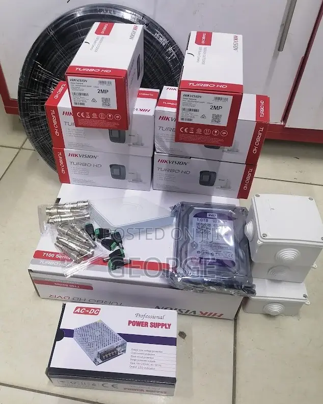 Latest Complete Kit 6 Channel Hikvision CCTV Camera