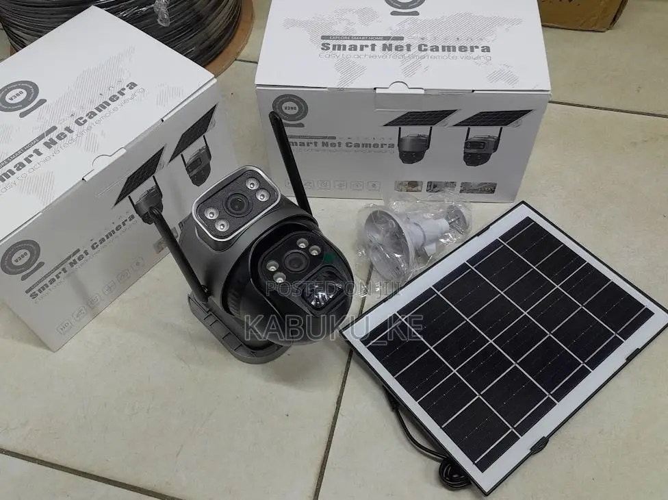 4g Dual Lens Screen Solar Camera Outdoor Sim Card Solar CCTV