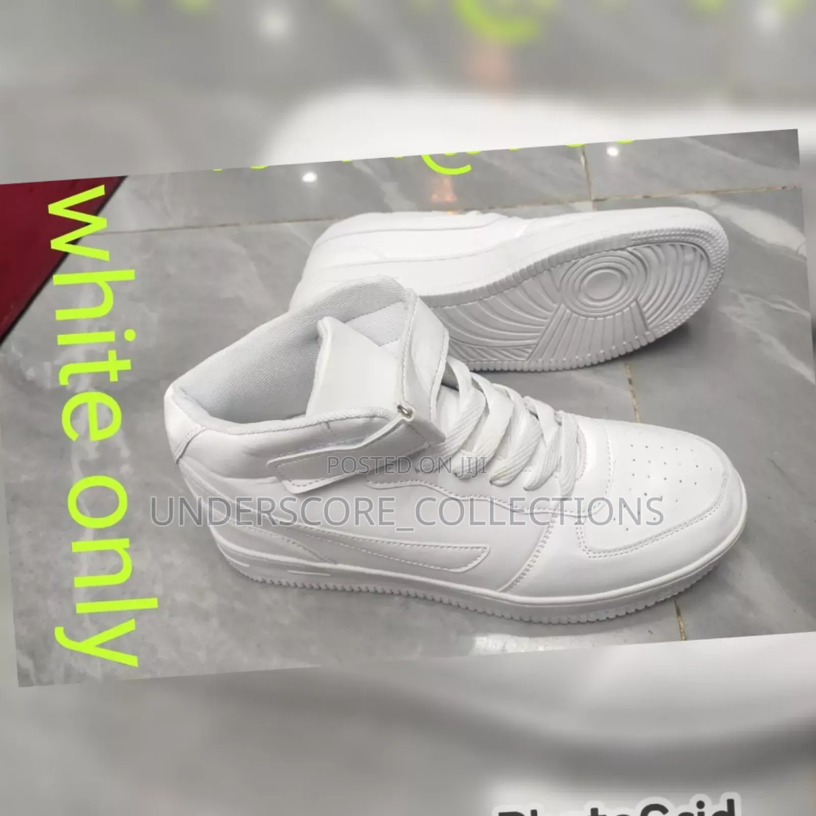 White High Cut Shoes