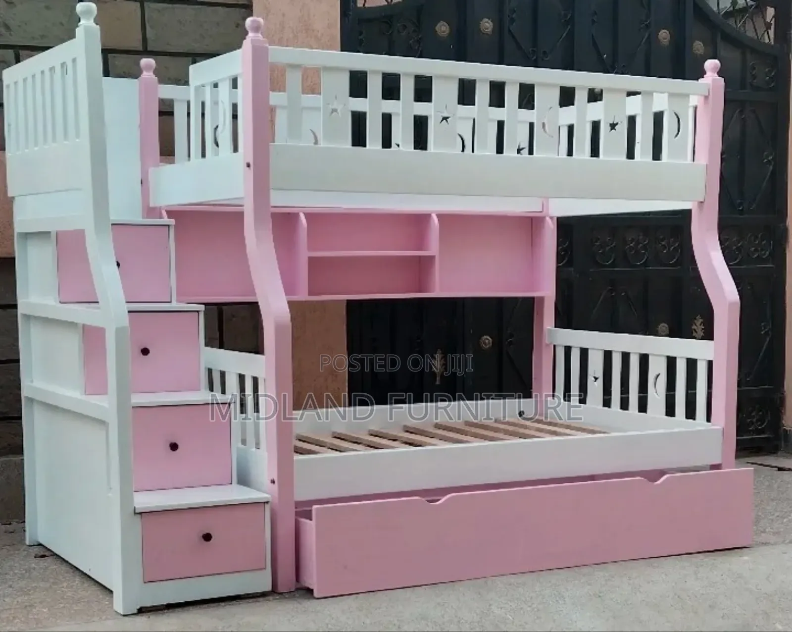 Pink Bunk Bed /Double Decker Bed for Girls