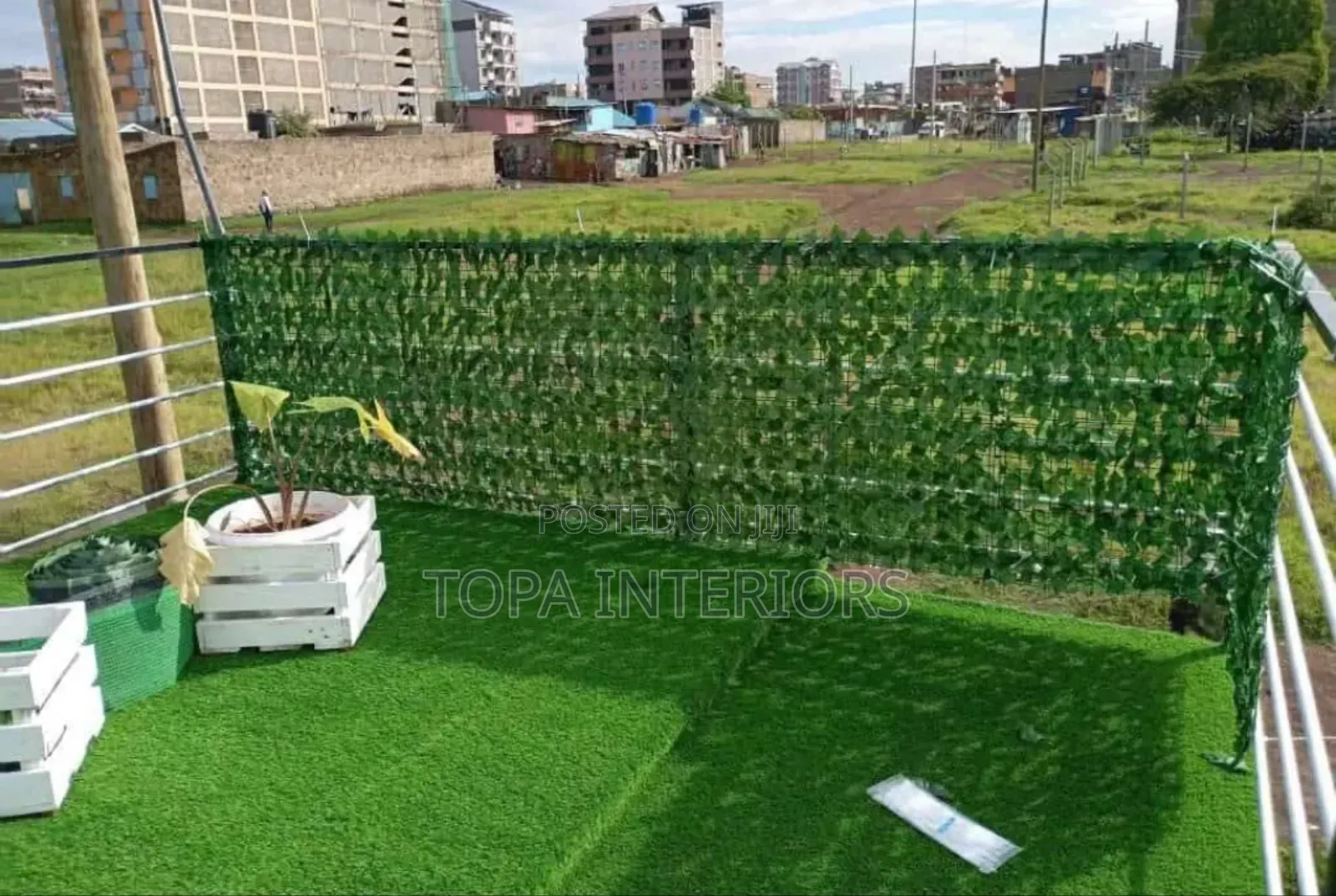 Outdoor Wall Screen Green Fence Artificial Ivy Privacy Fence