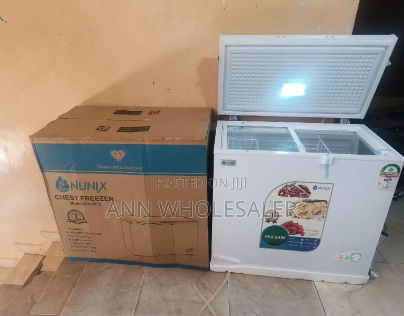 White Nunix Chest Freezer 200 Litres N/6