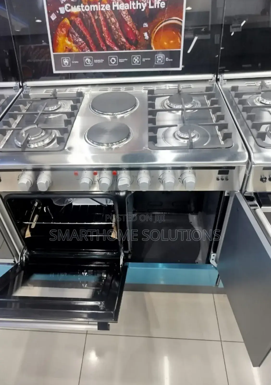 60*90 Haier 4+2 Free Standing Cooker Withgas Compartment H/G